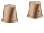Axor Starck Organic 2-Loch Wannenrandarmatur - brushed red gold optic