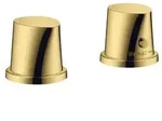 Axor Starck Organic 2-Loch Wannenrandarmatur - polished gold optic