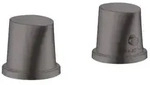 Axor Starck Organic 2-Loch Wannenrandarmatur - brushed black chrome