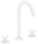Axor One 3-Loch Waschtischarmatur Select 170 mit Push-Open Ablaufgarnitur - Wei&szlig;