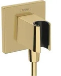 Hansgrohe Fixfit E Schlauchanschluss mit Brausehalter - polished gold optic