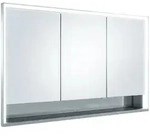 KEUCO Royal Lumos Wandeinbau-Spiegelschrank 1200 x 735 x 130mm - Silber Eloxiert