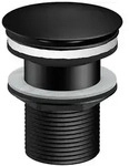 Steinberg Serie 100 Schaftventil f&uuml;r Becken ohne &Uuml;berlauf - schwarz matt