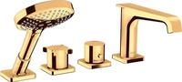 Axor 36411990, Axor Citterio E 4-Loch Wannenrandarmatur polished gold optic