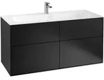 Villeroy & Boch Finion Waschtischunterschrank 1196 x 591 x 498mm - black Matt