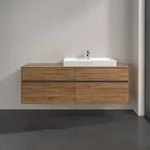 Villeroy & Boch Collaro Waschtischunterschrank 1600 x 548 x 500mm - Kansas Oak