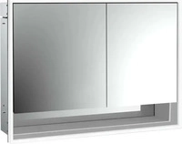 emco 979805217, emco loft Spiegelschrank mit Unterfach, Unterputz, 1000mm Aluminium