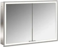 emco 949706393, emco prime Facelift Spiegelschrank Unterputz, 1000mm Aluminium/wei&szlig;