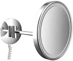emco LED Rasier- und Kosmetikspiegel, Spiralkabel, mit beleuchtetem Touchsensor -