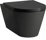 LAUFEN Kartell sp&uuml;lrandloses Wand WC mit Silent-Flush-Technologie - schwarz matt
