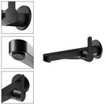 KEUCO IXMO Soft Black Selection Einhebel- Waschtischmischer f&uuml;r UP-Montage, 225mm -