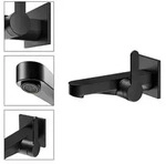 KEUCO IXMO Soft Black Selection Einhebel- Waschtischmischer f&uuml;r UP-Montage, 165mm -