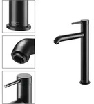 KEUCO IXMO Soft Black Selection Einhebel- Waschtischmischer 210 ohne Ablaufgarnitur -