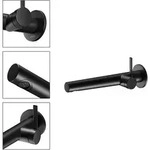 KEUCO IXMO Black Selection Einhebel-Waschtischmischer f&uuml;r UP-Montage 265mm, Rosette