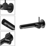 KEUCO IXMO Black Selection Einhebel-Waschtischmischer f&uuml;r UP-Montage 219mm, Rosette