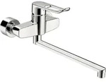 Hansa Clinica Einhebel-Wand-Waschtischmischer Aufputz, Ausladung 377mm - chrom