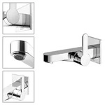 KEUCO IXMO FLAT Einhebel-Waschtischmischer f&uuml;r UP-Montage, 165mm, Rosette eckig -