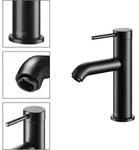 KEUCO IXMO Soft Black Selection Einhebel- Waschtischmischer 100 ohne Ablaufgarnitur -