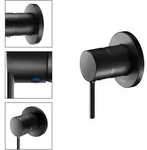KEUCO IXMO Soft Black Selection Unterputz- Einhebelmischer UP DN15 - schwarz matt