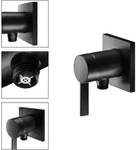 KEUCO IXMO-Pure Black Selection Einhebel-Brausemischer mit Schlauchanmit...