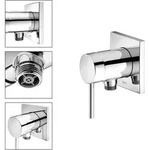 KEUCO IXMO-Soft Einhebel-Brausemischer mit Schlauchanschluss UP DN 15 - Chrom
