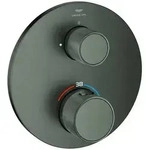 GROHE Atrio Private Collection Thermostat-Brausebatterie hard graphite...