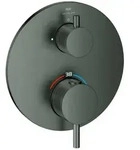 GROHE ATRIO Thermostat mit 1 Absperrventil hard graphite geb&uuml;rstet - hard graphite