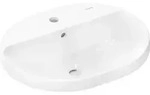Hansgrohe Xuniva U Einbauwaschtisch 550/450 mit SmartClean - wei&szlig;