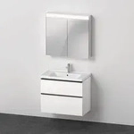 Duravit D-Neo M&ouml;bel-Set wandh&auml;ngend, mit Spiegelschrank, 800x480x2000 mm - Wei&szlig;