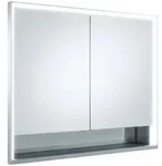 KEUCO Royal Lumos Wandeinbau-Spiegelschrank 900 x 735 x 130mm - Silber Eloxiert