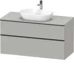 Duravit D-Neo Konsolenwaschtischunterbau mit M&ouml;belgriff Diamantschwarz -...