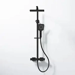 Steinberg Serie 342 Brauseset mit Thermostat, Regen- und Handbrause - schwarz matt