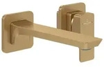 Villeroy & Boch Subway 3.0 Einhebel-Waschtischarmatur Wandmontage - brushed gold