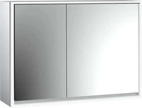 emco 979805114, emco loft Spiegelschrank Aufputz, 1000mm Aluminium/Spiegel