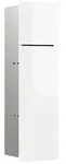 emco asis pure (Glasfront) WC-Modul Toilettenb&uuml;rstengarnitur und WC-Papier - Wei&szlig;
