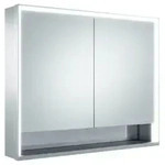 KEUCO Royal Lumos Aufputz-Spiegelschrank 900 x 735 x 165mm - Silber Eloxiert