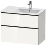 Duravit D-Neo Waschtischunterbau wandh&auml;ngend mit M&ouml;belgriff Diamantschwarz -...