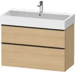 Duravit D-Neo Waschtischunterbau wandh&auml;ngend mit M&ouml;belgriff Diamantschwarz -...