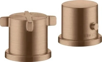 Axor 36412310, Axor Citterio E 2-Loch Wannenrandarmatur brushed red gold optic