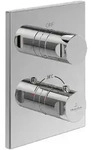 Villeroy & Boch Unterputz-Thermostat mit Zweiwege-Mengenregulierung - brushed nickel
