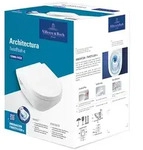 Villeroy & Boch Architectura Tiefsp&uuml;l-Wand-WC Combi-Pack, sp&uuml;lrandlos - wei&szlig;