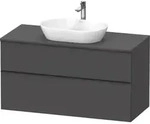 Duravit D-Neo Konsolenwaschtischunterbau mit M&ouml;belgriff Diamantschwarz -...