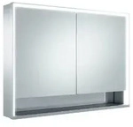 KEUCO Royal Lumos Aufputz-Spiegelschrank 1050 x 735 x 165mm - Silber Eloxiert