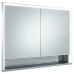KEUCO Royal Lumos Wandeinbau-Spiegelschrank 1050 x 735 x 165mm - Silber Eloxiert