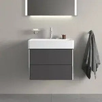 Duravit XSquare Waschtischunterbau wandh&auml;ngend f&uuml;r DuraSquare Waschtisch - Graphit