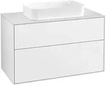Villeroy & Boch Finion Waschtischunterschrank 1000 x 603 x 501mm, Abdeckplatte wei&szlig;