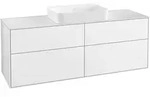 Villeroy & Boch Finion Waschtischunterschrank 1600 x 603 x 501mm, Abdeckplatte wei&szlig;