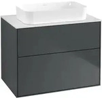 Villeroy & Boch Finion Waschtischunterschrank 800 x 603 x 501mm, Abdeckplatte wei&szlig;