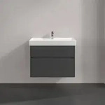 Villeroy & Boch Collaro Waschtischunterschrank 754 x 546 x 444mm - Glossy Grey