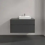 Villeroy & Boch Collaro Waschtischunterschrank 1000 x 548 x 500mm - Glossy Grey